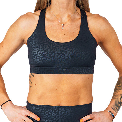 CVG- Butterfly Back Bra | Black Leopard