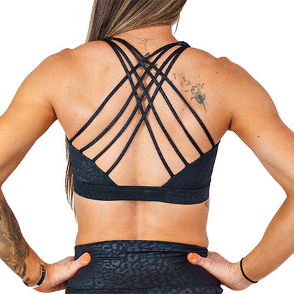CVG- Butterfly Back Bra | Black Leopard