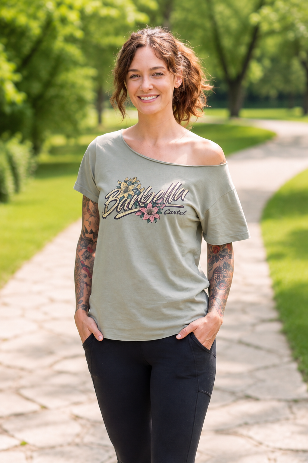 The Barbell Cartel Street Cut T-Shirt - Pebble