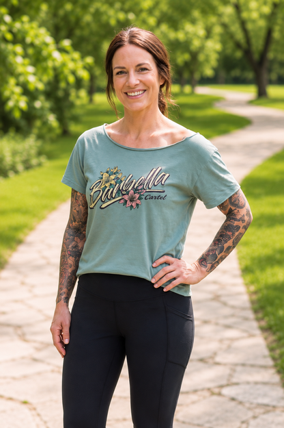 The Barbell Cartel Street Cut T-Shirt - Seafoam