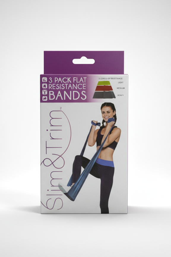 Slim & Trim- Resistance Bands (3 Pack)