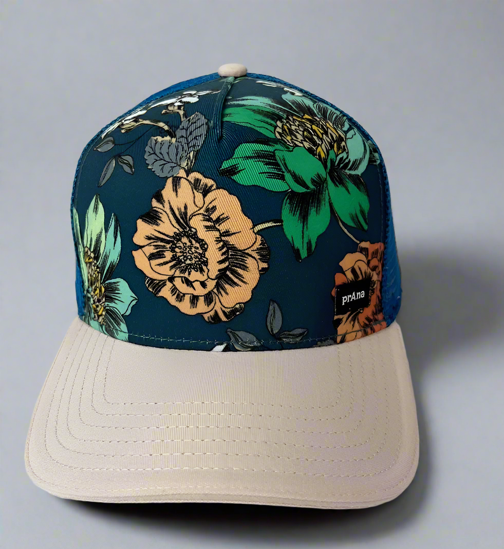 PrAna Trucker Hat - Rosette Camelia