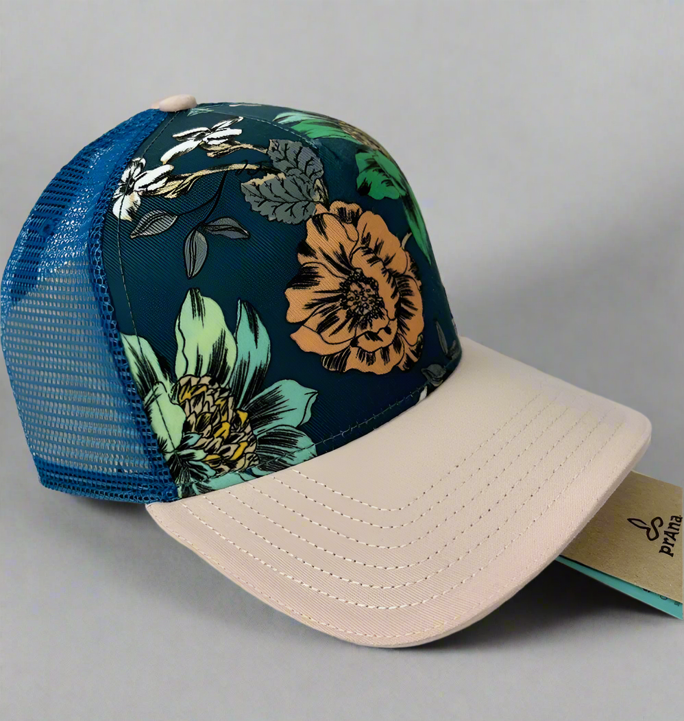 PrAna Trucker Hat - Rosette Camelia